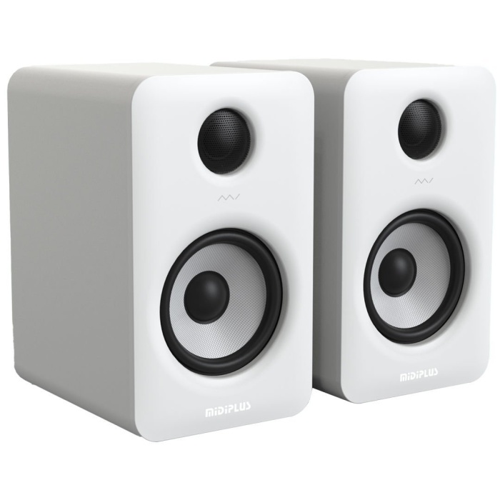 Midiplus 10 0017 MI5 II Yakın Alan Bluetooth Studio Monitörü (Beyaz/Çift) 2x35W | 5 İnç Woofer Kablosuz Bağlantı Desteği